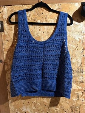 Blue Crochet Top - NWT
